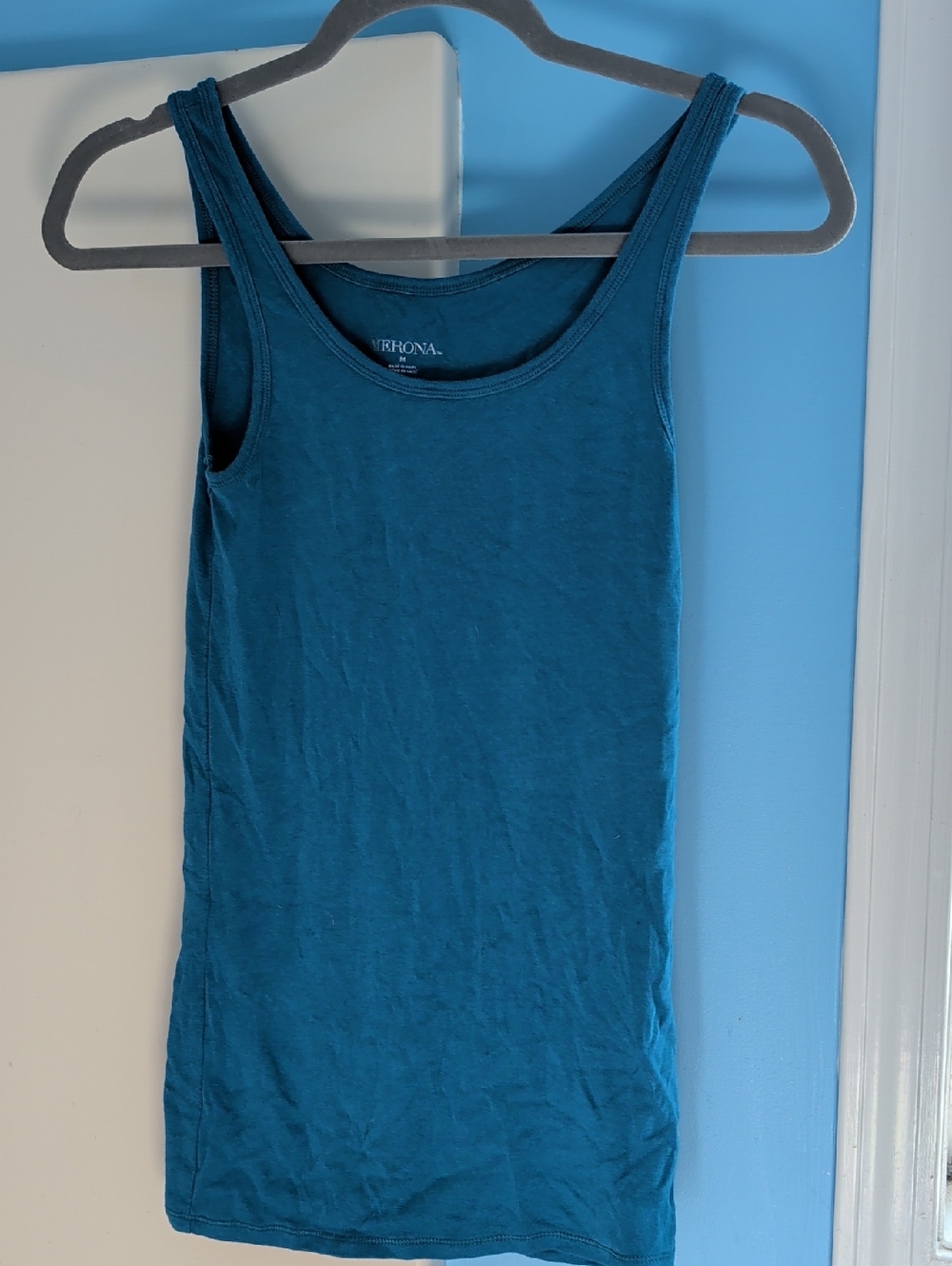 Merona Teal Blue Scoop Neck Tank